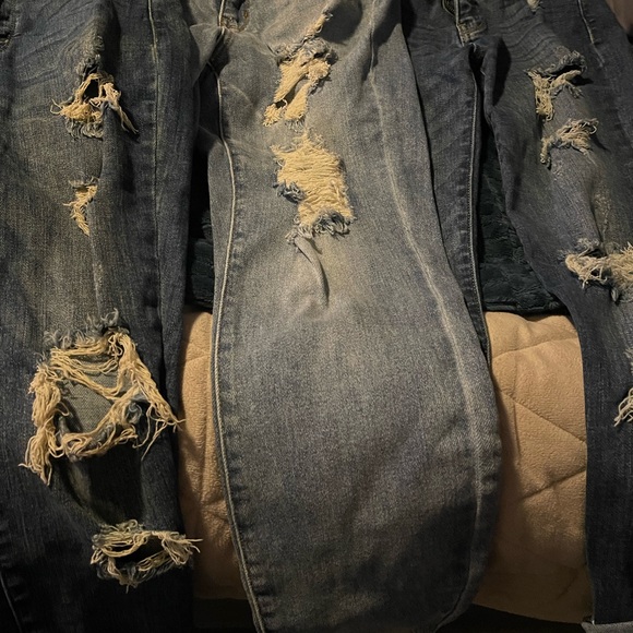 Judy Blue Denim - Judy Blue 3 Pairs Distressed Nwo tags Boyfriend Fit Size 1/25